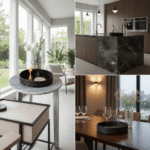 Hata Rattan Round Tray - Black