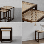 Cochin Nesting Rattan Side Table-Set of 2