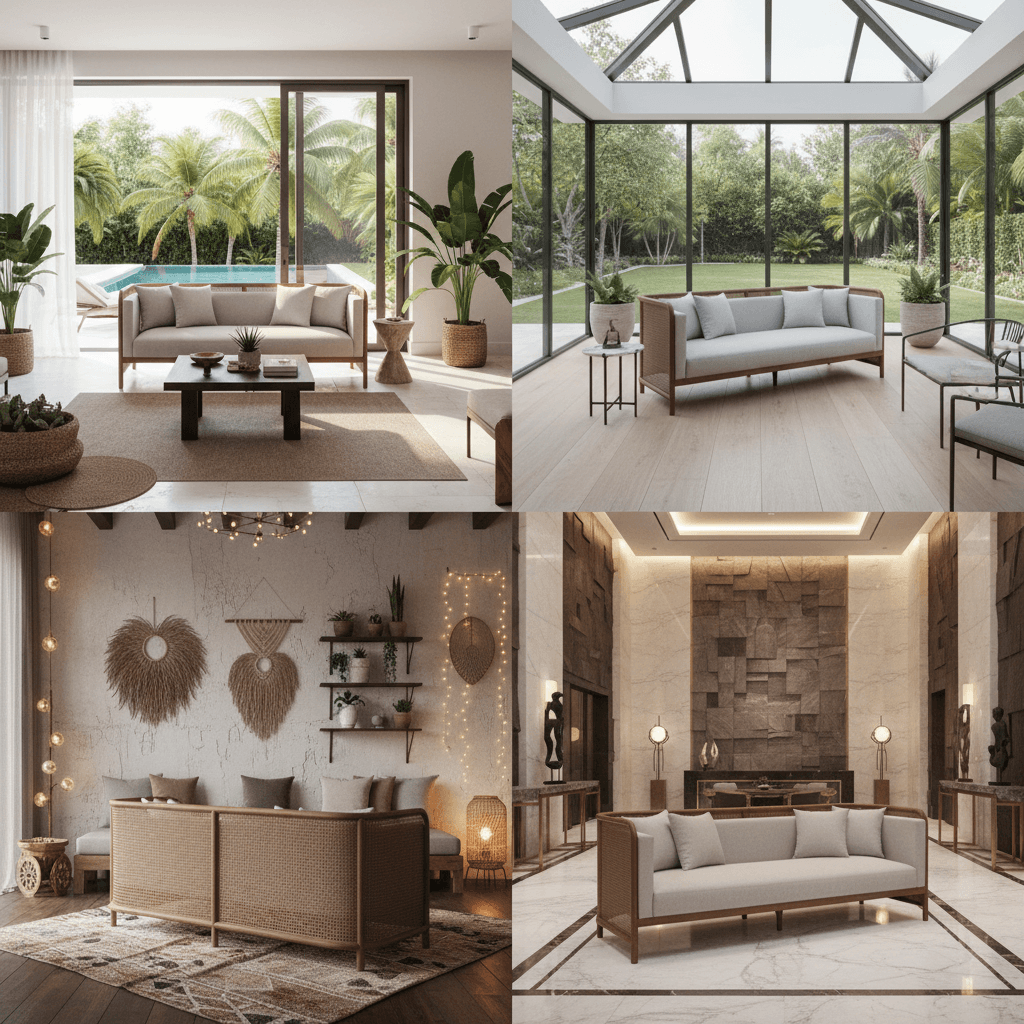 Ubud Rattan Sofa Ubud Rattan Sofa - Image 1