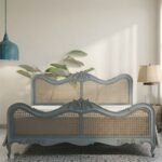 Handcarved Leon Rattan Bed Cot- TB
