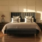 Sabie Upholstered Bed Cot-Queen