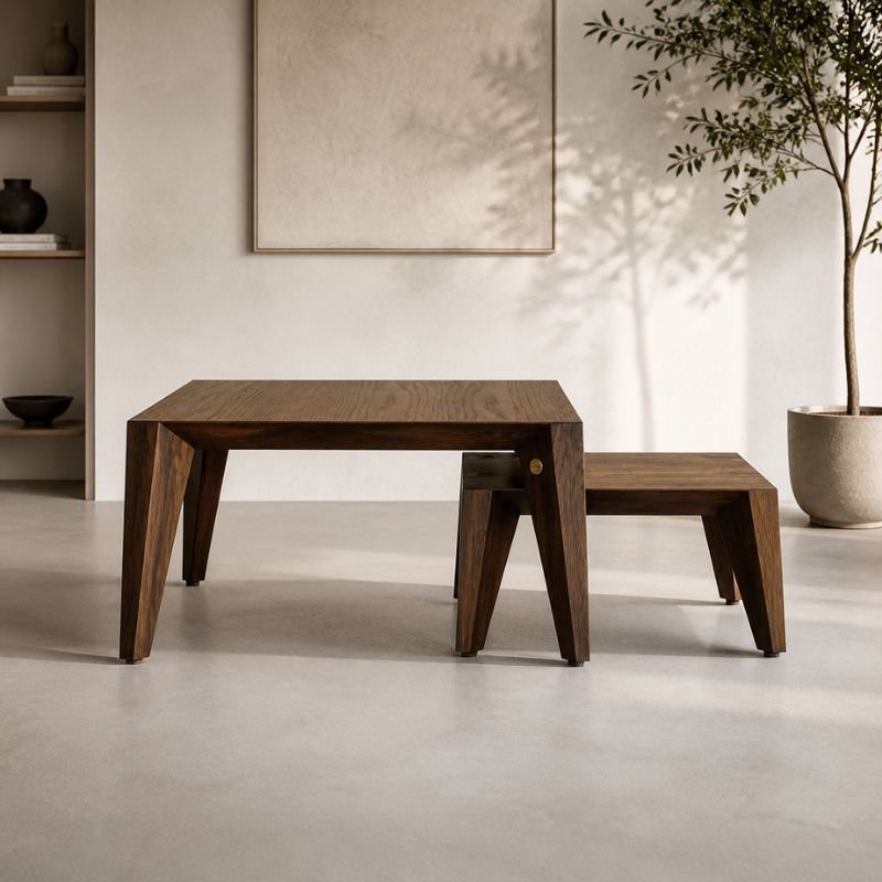 Setl Nesting Coffee Table (Set of 2) Duetto Nesting Coffee Tables - Image 1