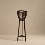 The Calyx Slatted Teakwood Stand