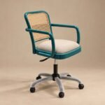 The Caspian Bentwood Office Chair Blue