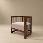 The Kyoto Slatted Barrel Chair