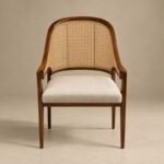The Malabar Curved Cane Armchair