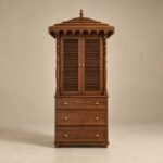 The Veda Teakwood Mandir Cabinet