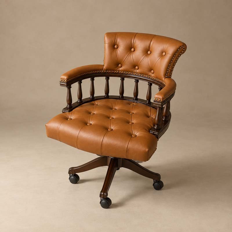 The Viceroy Tufted Desk Chair The Viceroy Tufted Desk Chair - Image 1